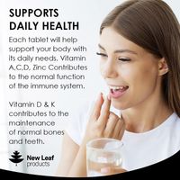 New Leaf Multivitamin Plus Iron High Strength Tablets